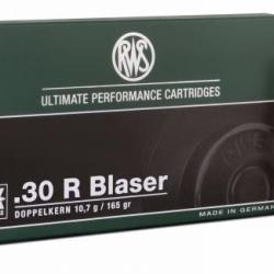 RWS .30 R Blaser Double noyau DK 165 gr / 10.7 g DK 165 gr / 10.7 g