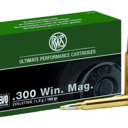 RWS .300 Win Mag Evolution 184 gr / 11.9 g EVO 184 gr / 11.9 g