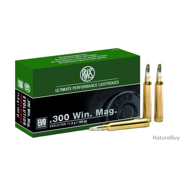 RWS .300 Win Mag Evolution 184 gr / 11.9 g EVO 184 gr / 11.9 g