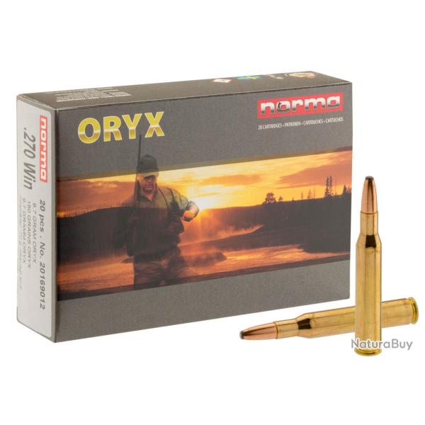Munition grande chasse Norma Cal. 270 Winchester Cal.270 Win type ORYX