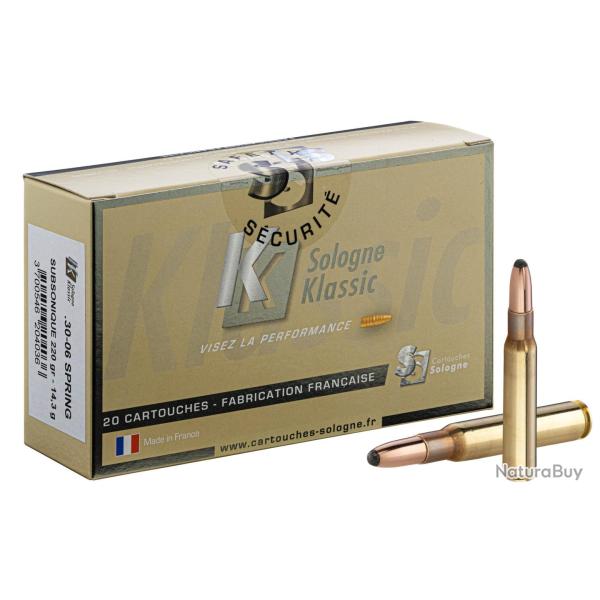 Sologne .30-06 Spring. Sierra RN SP Subsonique 220 gr / 14,2 g Sologne .30-06 Springfield SP 220 gr 