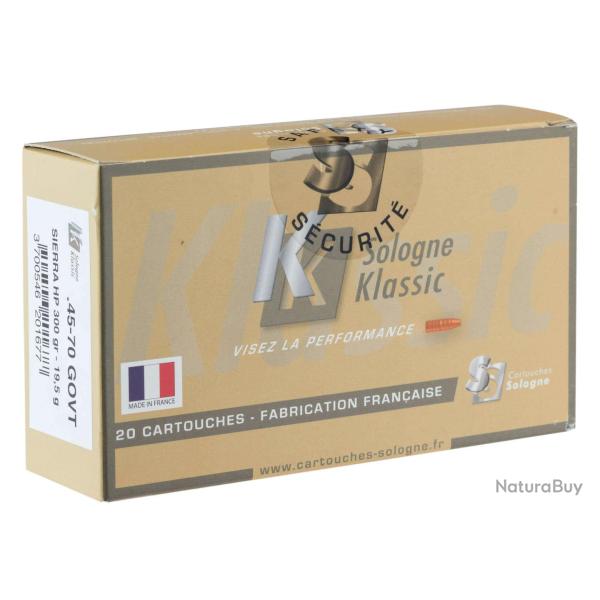 Sologne .45-70 Govt Sierra Pro Hunter HP 300 gr / 19,4 g .45-70 Govt Pro Hunter 300 gr / 19.4 g