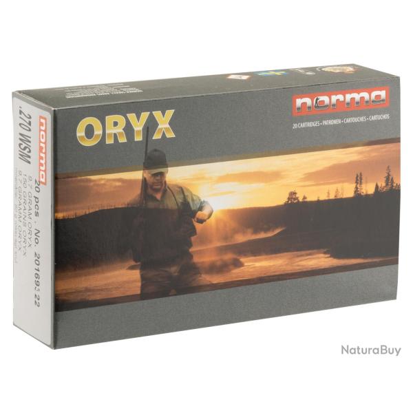Norma .270 WSM Oryx 150 grains / 9,7 g .270 WSM Oryx 150 gr / 9.7 g