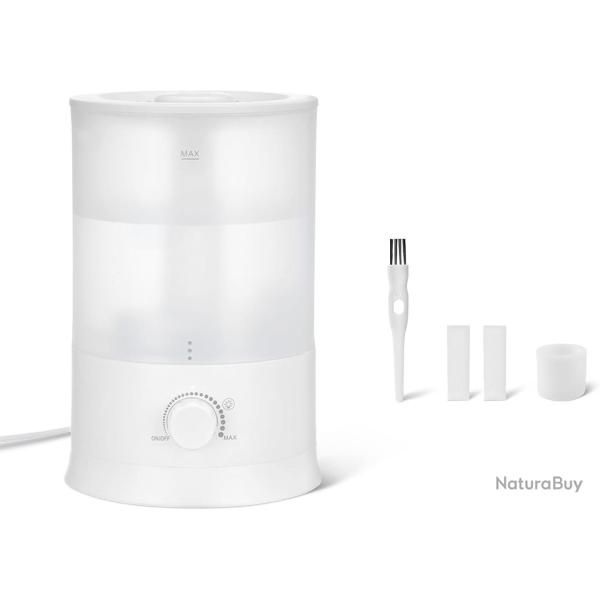 Humidificateur pour Chambre, Remplissage par le Haut, R�servoir d'Eau 3,0L, Diffuseur d'Huiles Essen