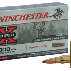 Munitions de chasse Winchester Power Point calibre .308 Winchester