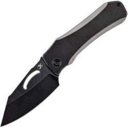 Couteau Kansept Loki Lame Acier CPM-S35VN Manche Titane Noir Gris Framelock K1058A1