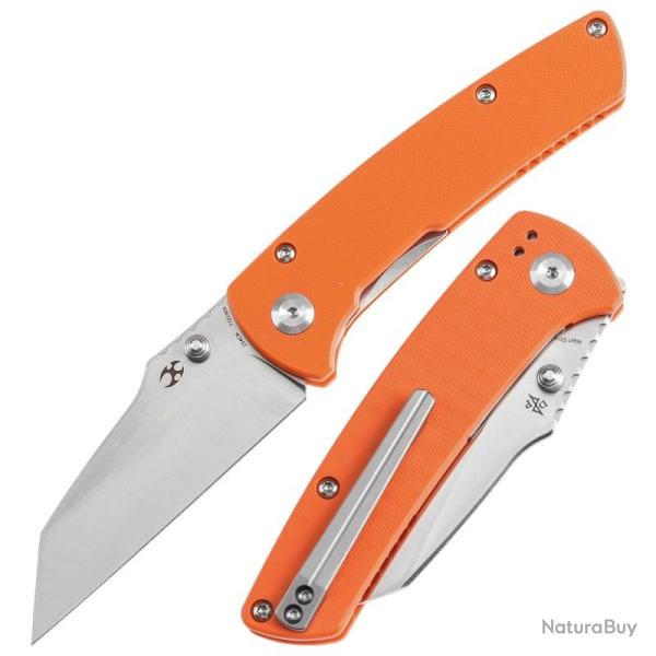 Couteau Kansept Main Street Lame Acier 154CM Manche G10 Orange Linerlock KT1015E6