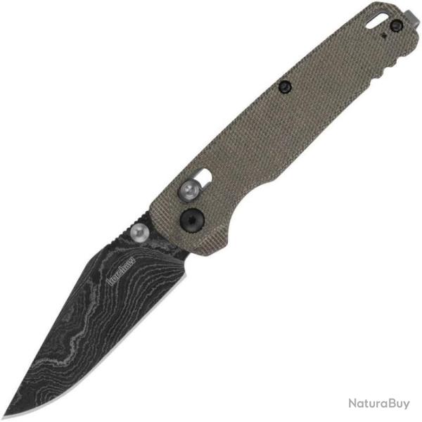 Couteau Kershaw Bel Air Lame Damas Manche Micarta Vert DuraLock Made In USA KS6106DAM