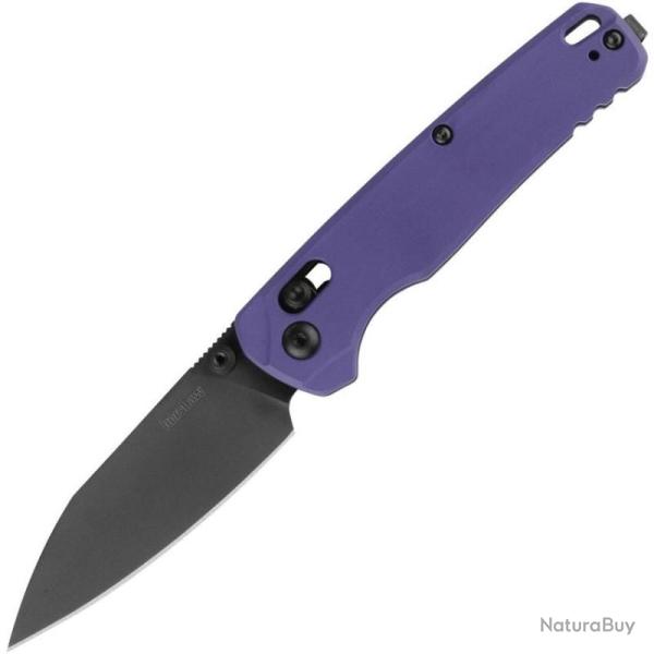 Couteau Kershaw Bel Air Lame Acier CPM-MagnaCut Manche Aluminium Violet DuraLock KS6105PUR
