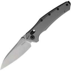 Couteau Kershaw Bareknuckle Lame Acier CPM-MagnaCut Manche Aluminium Gris DuraLock KS6777GRYSW