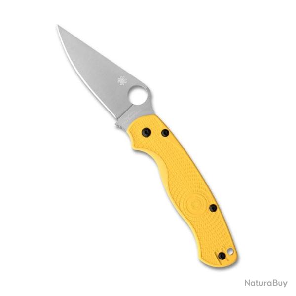 Couteau Spyderco Para Military 2 Salt Lame Acier CPM-MagnaCut Manche FRN Jaune Compr Lock SC81PYL2