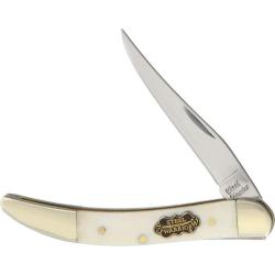 Couteau Pliant Frost Cutlery Toothpick Lame Acier Inox Manche Os Lisse Blanc Slip Joint FSW109WSB