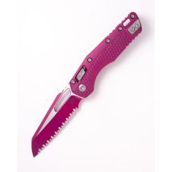 Couteau Microtech MSI Lame Acier M390MK Manche Polym&egrave;re Sangria RAM-LOK Made In USA MCT210T3PMCSR