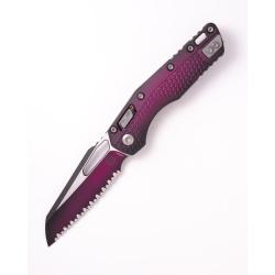 Couteau Microtech MSI Lame Acier M390MK Manche Polym&egrave;re Faded Sangria RAM-LOK MCT210T3PMFSR