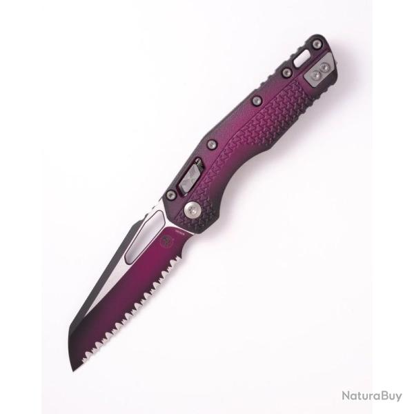 Couteau Microtech MSI Lame Acier M390MK Manche Polym�re Faded Sangria RAM-LOK MCT210T3PMFSR