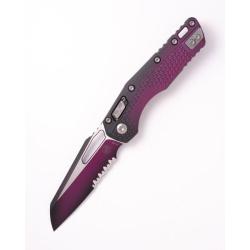 Couteau Microtech MSI Lame Acier M390MK Manche Polym&egrave;re Faded Sangria RAM-LOK MCT210T2PMFSR