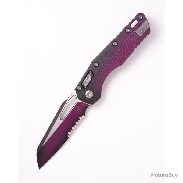Couteau Microtech MSI Lame Acier M390MK Manche Polym�re Faded Sangria RAM-LOK MCT210T2PMFSR