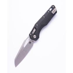 Couteau Microtech MSI Lame Acier M390MK Manche Polym&egrave;re Noir RAM-LOK Made In USA MCT210T10PMBKA1