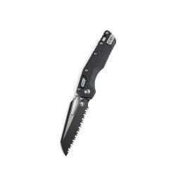 Couteau Microtech MSI Lame Acier M390MK Manche Polym&egrave;re Noir RAM-LOK Made In USA MCT210T3PMBK