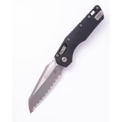 Couteau Microtech MSI Lame Acier M390MK Manche Polym&egrave;re Noir RAM-LOK Made In USA MCT210T12APPMBK