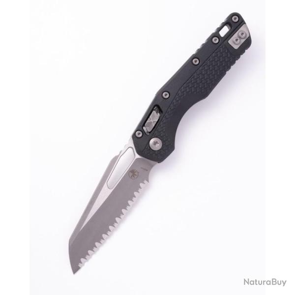 Couteau Microtech MSI Lame Acier M390MK Manche Polym�re Noir RAM-LOK Made In USA MCT210T12APPMBK