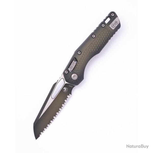 Couteau Microtech MSI Lame Acier M390MK Manche Polym�re Vert RAM-LOK Made In USA MCT210T3PMFBO