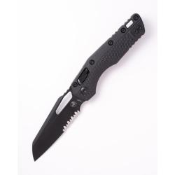 Couteau Microtech MSI Lame Acier M390MK Manche Polym&egrave;re Noir RAM-LOK Made In USA MCT210T2TPM
