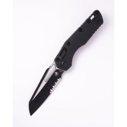 Couteau Microtech MSI Lame Acier M390MK Manche Polym&egrave;re Noir RAM-LOK Made In USA MCT210T2PMBK