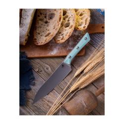 Couteau Fixe Microtech Utility Lame Acier M390MK Manche G10 Bleu &Eacute;tui Feutre Made In USA MCT340010CA