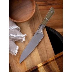Couteau Fixe Microtech Utility Lame Acier M390MK Manche G10 Vert OD &Eacute;tui Feutre MCT3400B10OD