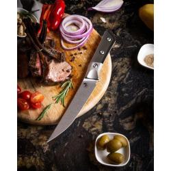 Couteau Fixe Microtech Boning Lame Acier M390MK Manche G10 Noir &Eacute;tui Feutre Made In USA MCT3100B10BK