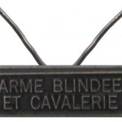 Agrafe M&eacute;daille et Barrette "Arme Blind&eacute;e et Cavalerie" R&eacute;duction