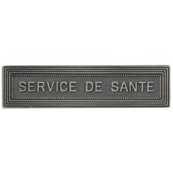 Agrafe M&eacute;daille et Barrette "Service de Sant&eacute;" Ordonnance