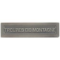 Agrafe M&eacute;daille et Barrette "Troupes de Montagne" Ordonnance