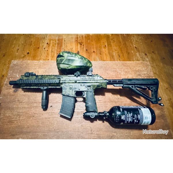 Paintball BT TM-15 �lectronique camouflage + Dye Rotor + bouteille air comprim�