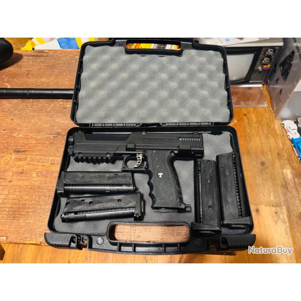 Pistolet paintball Tippmann TiPX - 4 chargeurs + mallette de transport