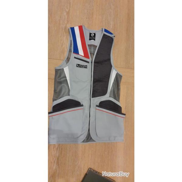 GILET DE BALL-TRAP TAGAMI OMBRE FRANCE 5XL DROITIER