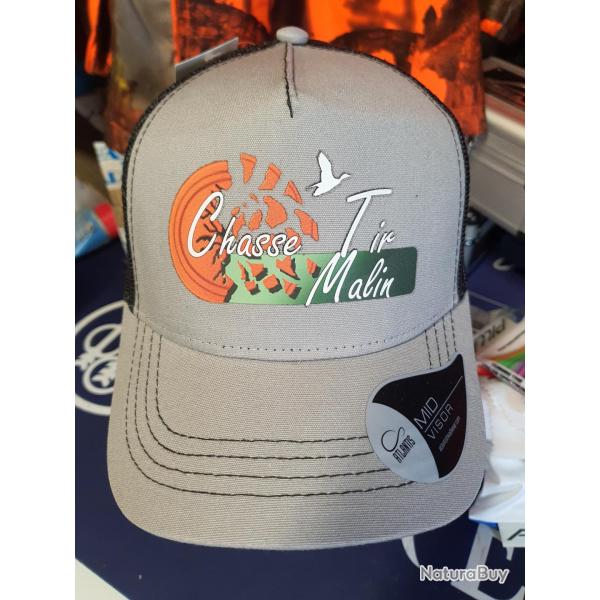 CASQUETTE CHASSE TIR MALIN GRIS