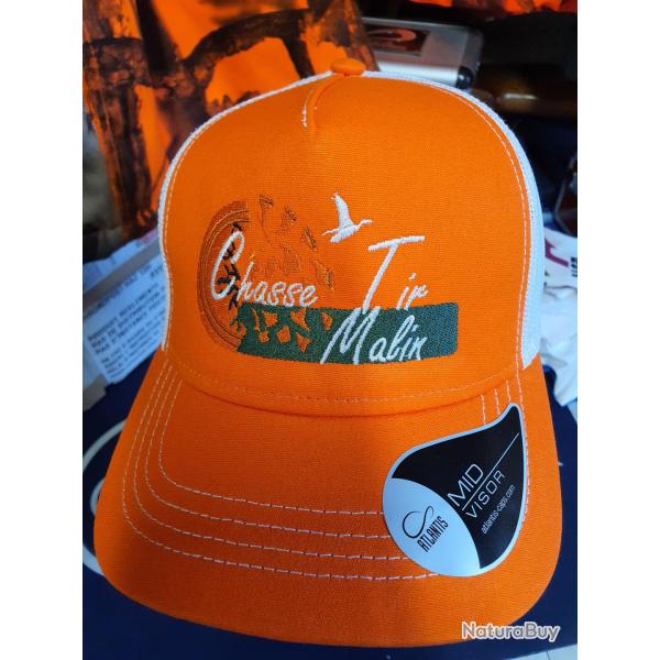 CASQUETTE CHASSE TIR MALIN ORANGE FLUO