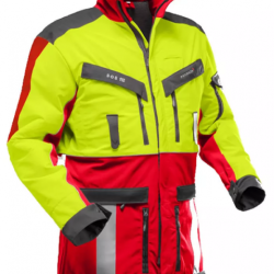 Veste Pfanner stretch air hunting Rouge jaune fluo taille L
