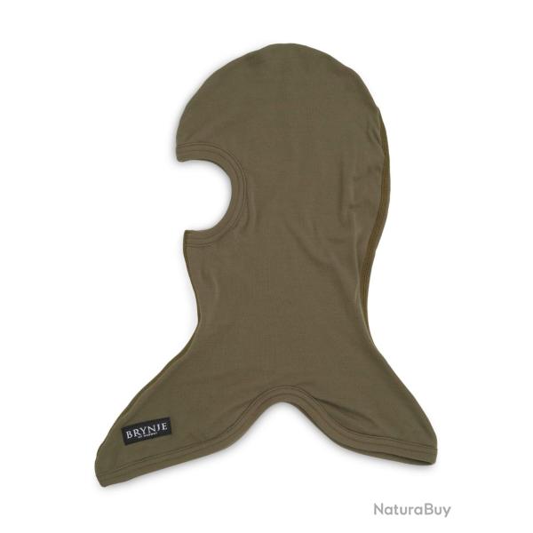 Cagoule Brynje Arctic double �paisseur laine m�rinos 220 g/m� - Vert olive / Taille unique