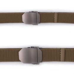 Ceinture sangle OPEX en nylon &agrave; boucle acier 3,5 x 130 cm - Coyote