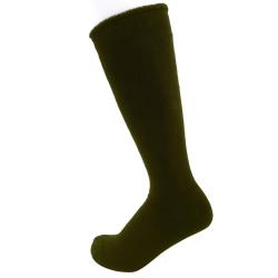 Chaussettes mi-bas Patrol Equipement en coton 87 % &agrave; bouclette - Vert arm&eacute;e / 39/42