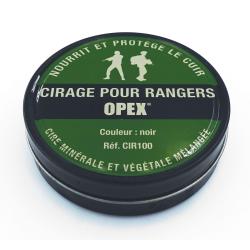 Cirage OPEX en bo&icirc;te 100 ml &agrave; la cire d'abeille et lanoline - Noir