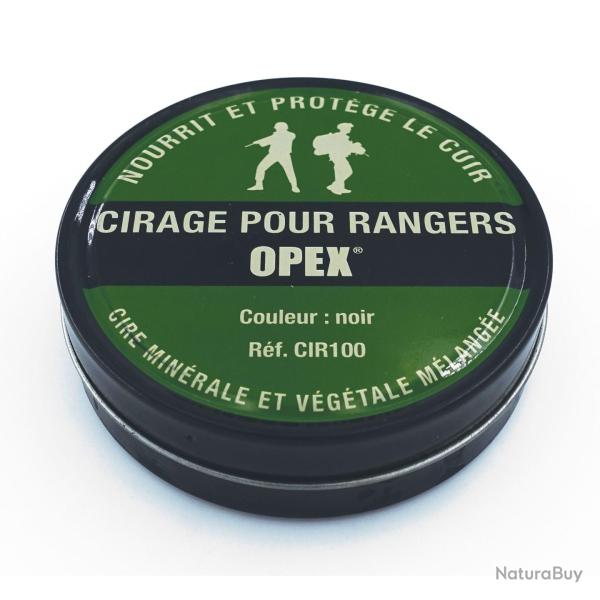 Cirage OPEX en bo�te 100 ml � la cire d'abeille et lanoline - Noir