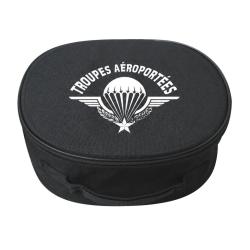 Porte-k&eacute;pi Opex marquage Troupes a&eacute;roport&eacute;es en polyester 600D - Noir