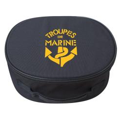 Porte-k&eacute;pi Opex marquage Troupes de marine en polyester 600D - Noir