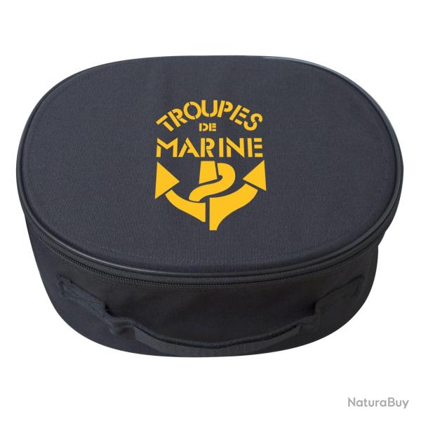 Porte-k�pi Opex marquage Troupes de marine en polyester 600D - Noir