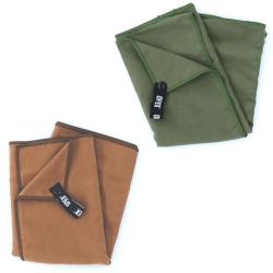 Serviette microfibre Opex 80 % polyester 20 % polyamide - Vert arm&eacute;e / 40 x 80 cm