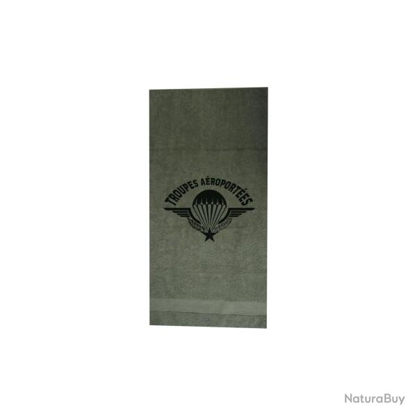 Serviette militaire Opex en coton 50 x 100 cm avec marquage Para - Vert arm�e